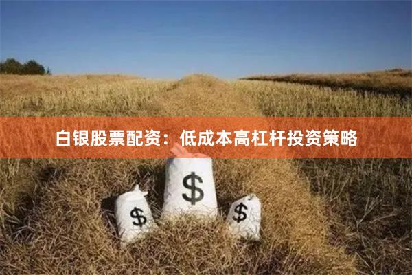 白银股票配资：低成本高杠杆投资策略