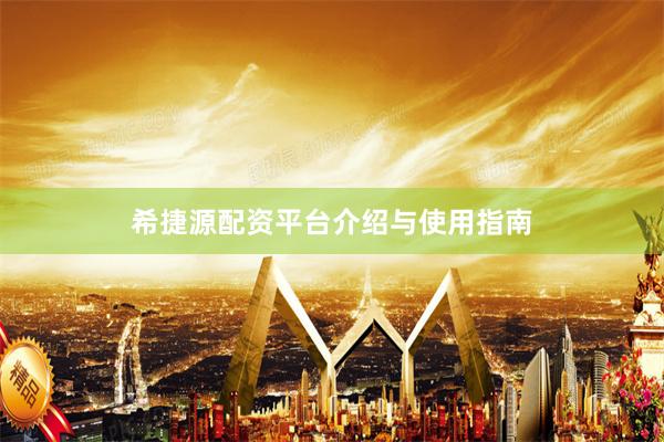 希捷源配资平台介绍与使用指南